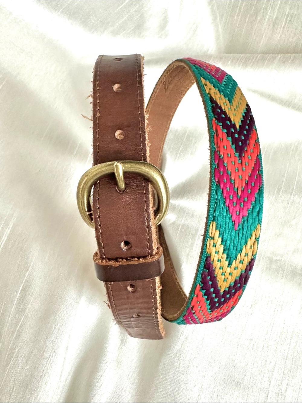 Vintage leather belt 🌈